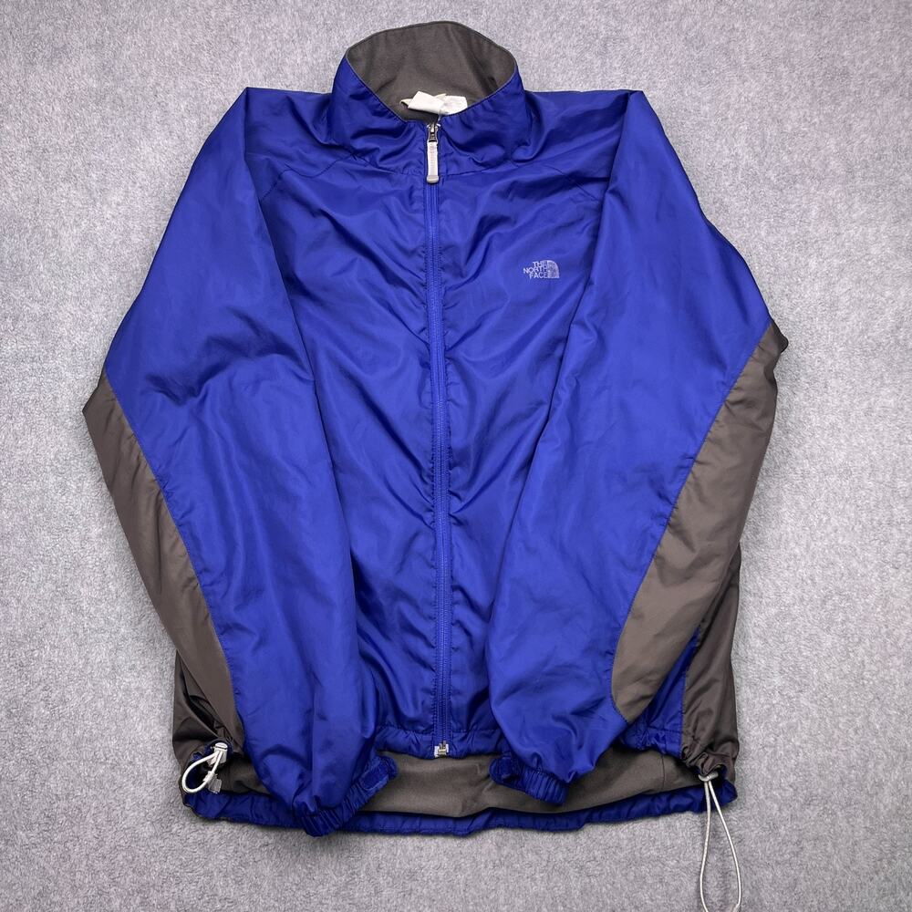 The North Face Windbreaker Jacket Mens XL Blue Polyester Full-Zip‎ Long Sleeve